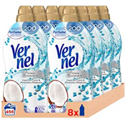 Chollo - Vernel Aromaterapia Agua de Coco & Minerals Suavizante Concentrado Pack 8x 57 dosis