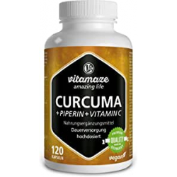 Chollo - Vitamaze Cúrcuma + Piperina + Vitamina C (120 Cápsulas)
