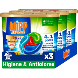 Chollo - WiPP Express Discs Higiene y Antiolores 50 cápsulas (Pack de 3)