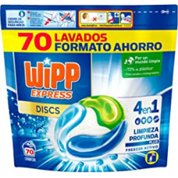 Chollo - WiPP Express Discs Limpieza Profunda 70 cápsulas