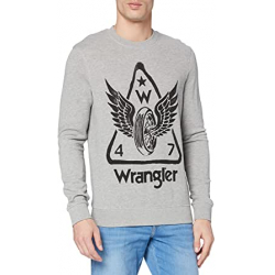 Chollo - Wrangler Graphic Crew In Mid Sudadera hombre &vert; W6E2HAX37