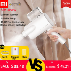 Chollo - Xiaomi Deerma DEM-HS006 ropa de mano plegable vaporizador de vapor de hierro port&aacute;til ropa peque&ntilde;a esterilizaci&oacute;n de arrugas